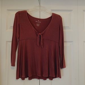 Front knot flowy top!